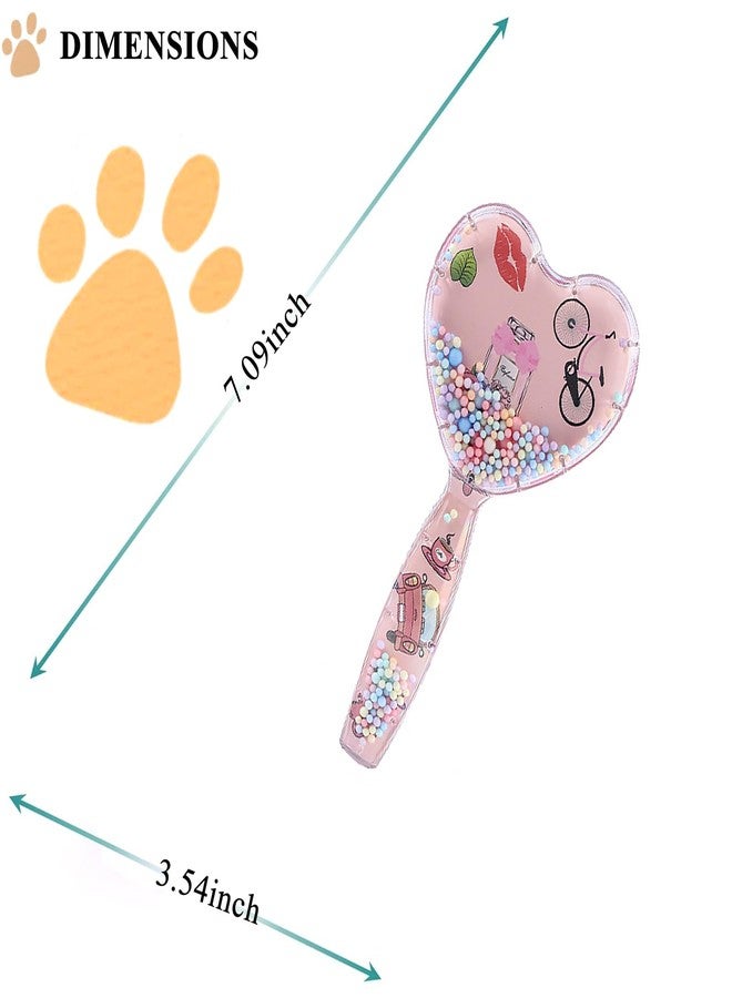 DEEUCHIS Small Dog Brush, Soft Dog Grooming Brush for Shih Tzus, Yorkies, Maltipoos, Maltese, Love Shape Puppy Massaging Pet Hair Brush, Cat Brush, for Small Dogs Cats of All Hair Types (Rose Pink) - Image 2